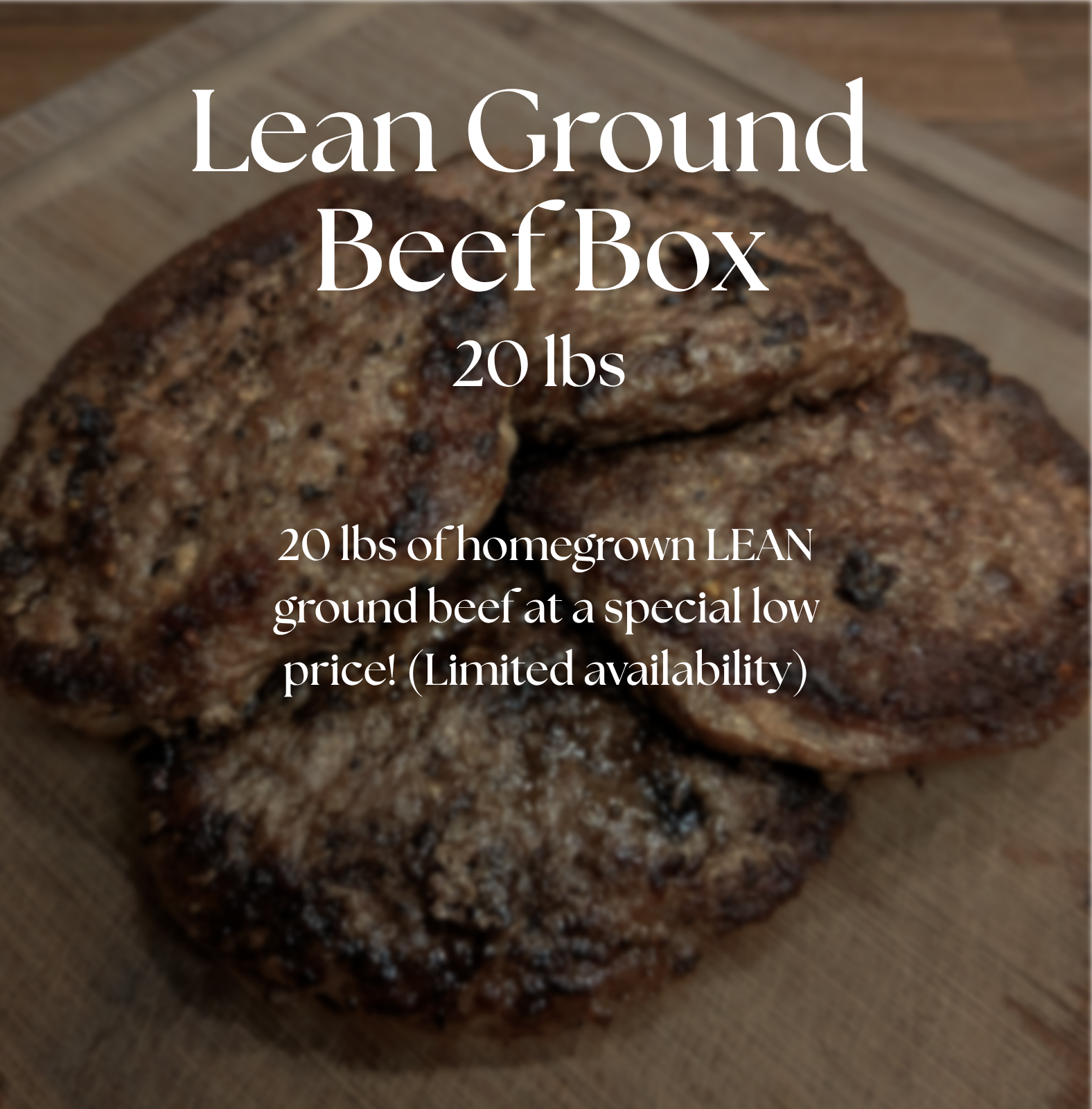 Lean Ground Beef Box